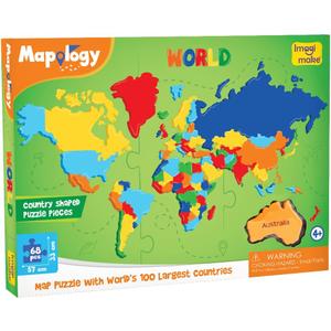 Imagimake Mapology World Map Puzzle | Educational Toys for Kids 5-7 | Puzzles for Kids Ages 4-8 | Map of The World | 6 Year Old Boy Gifts & Girl Gifts