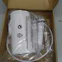 White Lamp Shade, Small Drum Lampshade 8.7" Top x 8.7" Bottom x 8.8" High (Spider), Replacement Lamp Shade Natural Linen Hand Crafted for Table Lamps Floor Lamps Chandelier Lamp, Assembly Required