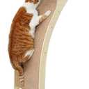 Cat Window Perch with Scratcher Ramp, 48" Climbing Tree Suctions Cups to Window Maximum Hold Up to 45lb, Wood Kitty Bed for Small Window