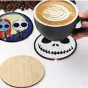 Weadatty 6 PCS Diamond Painting Coasters Kits, DIY Cool Diamond Art Coaster Sets for Beginners Adults and Kids Art Craft Supplies Holiday Gift