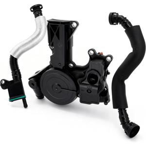 PCV Valve Engine Crankcase Vent Oil Separator Breather Hose 3-Piece,for Audi A3 A4 A5 Q5 TT VW Beetle CC Jetta Passat Tiguan 1.8 2.0TSI.Replace 06H103495AB, 06H103495AH, 06H103495B, Hard Resistant