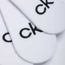 Calvin Klein Mens No Show Socks - 3 Pack Cotton Blend Stretch Soft Cushioned Athletic Casual Low Cut Socks for Men (White)