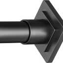 CorkLatta Black Shower Curtain Rod Spring Tension 30 to 68 Inch,1 Inch Diameter Adjustable Shower Rods for Bathroom,No Drilling