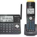 VTech IS8128-31 Super Long Range 3-Handset DECT 6.0 Cordless Phone for Home with Answering Machine, 2300 ft Range, Call Blocking, Bluetooth Connect to Cell, Intercom, 3 Handset, Graphite 