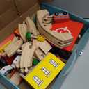 Wooden Train Set - 69 Pieces Wooden Train Tracks & Trains for Kids, Toddler Boys and Girls 3,4,5 Years Old and Up Premium Wood Construction Toys -Fits Thomas, Brio, IKEA, Melissa and Doug