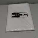 Faux Linen Round Tablecloths 60 inch, Waterproof Decorative Washable Texture Rustic Circle Table Cloth Cover for Dining Kitchen Party Farmhouse Outdoor(60 Inch,Round (2-4 Seats),Light Grey)