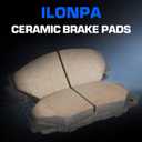 ILONPA Front Ceramic Disc Brake Pads Set for Toyota Corolla 2009-2019, RAV4 2006-2018, Matrix 2009-2014, Prius V 2012-2017, for Scion xB xD 08-14, for Lexus HS250h 10-12 4PCS(With Hardware)