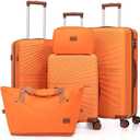 Eeeza Luggage Sets 5 Piece, Suitcases with Wheels, ABS Hard Case Luggage with TSA Lock Spinner Wheels, Carry On Luggage Set (20/24/28 inch)