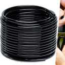 CARPATHEN 1/4 Drip Irrigation Tubing - 200 ft Black Drip Irrigation Hose Perfect for DIY Garden Irrigation System, Hydroponics, Misting, or as Blank Distribution Tubing for Any Garden Project
