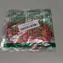 5pcs Silver Flower Sequins Embroidered DIY Applique Iron Patches (Hot Pink)