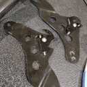 HDBUBALUS Motorcycle Detachable Rear Passenger Backrest Sissy Bar Rear Backrest Cushion Fit for Harley Touring Road King Road Glide Street Glide 1997-2008 Black