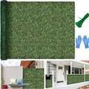 Artificial Boxwood Backdrop Roll: 80"x120" (67 sqft) UV-Anti Greenery Faux Grass Hedge for Indoor Outdoor Green Wall Decor, Patio Privacy Screen, Garden Fence Covering