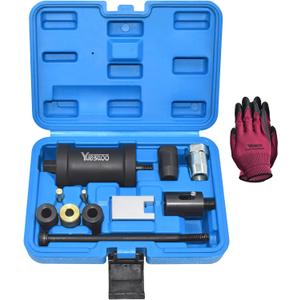 Fuel Injector Removal Tool, Injector Seal Replace Install Kit, compatible con BMW N14 N18 N20 N26 N47 N53 N54 N55 N57 N63 S63 B38 B48 B58 with Extended Slide Hammer Screws (SET)