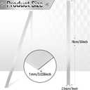 304 Brushed Stainless Steel Finishing Sheet Metal Gap Filler Trim Strip Metal Trim for Home Kitchen Tools (Silver,1 x 30 Inch)
