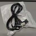 6 Feet TV Power Cord Compatible with Samsung TV, 90 Degree Angle 18AWG 2 Prong to L Shape C7 Power Cord Charger Cable for LG/TCL Samsung 24" 32" 40" 43" 48" 49" 50" 55" 60" 65" 75" UN40 UN43 UN48