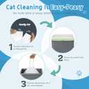 2 x 60 Count Cat Litter Box Liners Bag Compatible with Meo Want Self-cleaning Cat Litter Box MW-SC01 MW-SC02 MW-LR01, Leak-Proof Drawstring Bags - Heavy Duty Replacement Liners 18" x 12.6"