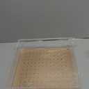 Ice Chilled Serving Tray with Ice Underneath, Acrylic Cold Food Buffet Server Platter for Party, Ice Serving Tray for Veggie, Cheese, Charcuterie, Shrimp Cocktail Serving Dish, Keep Food Cold