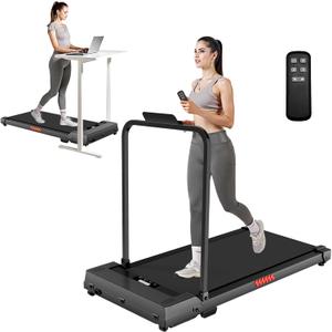 Walking Pad Treadmill, 3.0HP Walking Pad with Handle Bar, Foldable Treadmills for Home Office, Running Machine with LED Display & Remote Control, 20" Widened Running Belt, 300 Lbs Capacity Walking Pad Treadmill, 3.0HP Walking Pad with Handle Bar, Foldable Treadmills for Home Office, Running Machine with LED Display & Remote Control, 20" Widened Running Belt, 300 Lbs Capacity