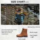 Vepose Women's Combat Ankle Boots Lace up Comfortable Short Booties Low Heel (12, Brown)