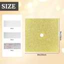 12 Sheets Glitter Cardstock Paper for Graduation Cap Decorations Kit with Graduation Cap Decorations for Class of 2026 Students DIY Projects and 3 Pcs Gemstone Border Stickers for Grad Parties