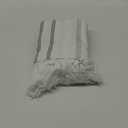Awellife Extra Long Farmhouse Grey Shower Curtain for Bathroom Gray Striped White Cotton Touch Cloth Striped Boho 84 inch Shower Curtain for Bathroom