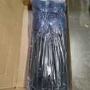 PHI VILLA
15 ft. Market Patio Umbrella With Lights Base and Sandbags in Blue