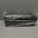 Black Galvanized Steel Outdoor Mailbox 20x8.7x6.7in