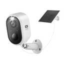 Solar Security Camera Outdoor Wireless, 5MP(3K) Color Night Vision, Battery Powered PIR Motion Detection,2.4GHz WiFi Cameras for Home Surveillance, Light and Sound Alarm, 2-Way Audio, Waterproof