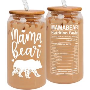 Gifts for Mom from Daughter, Son - Mothers Day Gifts for Mom, Mama - Birthday, Mother's Day, Christmas Gift Ideas for Moms - Gift for New Moms, Mothers from Kids - 16 Oz Can Glass