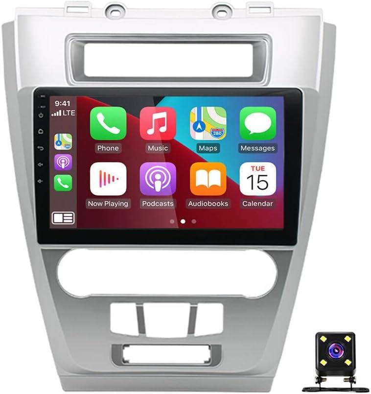 Double Din Car Stereo Android 13 for Ford Fusion 2010 2011 2012 10 Inch 2.5D 1080P HD for Apple for CarPlay GPS Navi for Carplay Radio Backup Camera 2+32G Car Radio Stereo