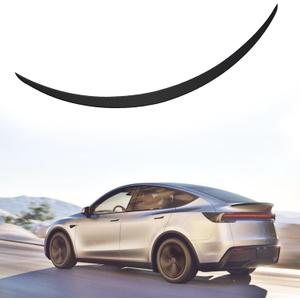 Rear Spoiler fit for 2025 2026 Tesla Model Y Juniper Matte Black | Matte Black,Aerodynamic Styling, Helps Reduce Drag, Improves Stability, Tape On Install,OEM Style Fit, Lightweight ABS