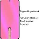 2 Pack Anti-Blue Privacy Tempered Glass for Google Pixel 10 Pro XL / 9 Pro XL Anti-Spy Screen Protector Film Support Finger Unlock 6.8 inch Colorful