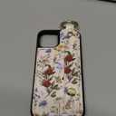 Shorogyt Compatible with iPhone 13 Wallet Case with Card Holder - Designer Mushroom Flower Pattern Kickstand Magnetic Clasp Back Flip Folio Leather Phone Covers for Women Men Girls
