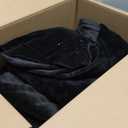 BEDELITE Flannel Sheets Queen Size Black - Super Soft Fleece Sheets Set Fluffy Extra Plush, 4 Piece(Include Fitted Sheet, Flat Sheet, 2 Pillowcases)