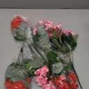 Artificial Geraniums Fake Flowers for Outdoors Decoration, 6 Bundles Silk Geraniums Flower UV Resistant Look Real Faux Plants for Front Door Garden Porch Planter Patio Balcony Yard Indoor Home, Mix