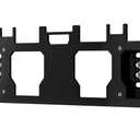 Packout Mount Front & Side Packout Mounting Plate Compatible with Milwaukee Packout Toolbox-Mounts Crates, Full Size & Half Size Packouts and Milwaukee Packout Accessories-Screws Included Black