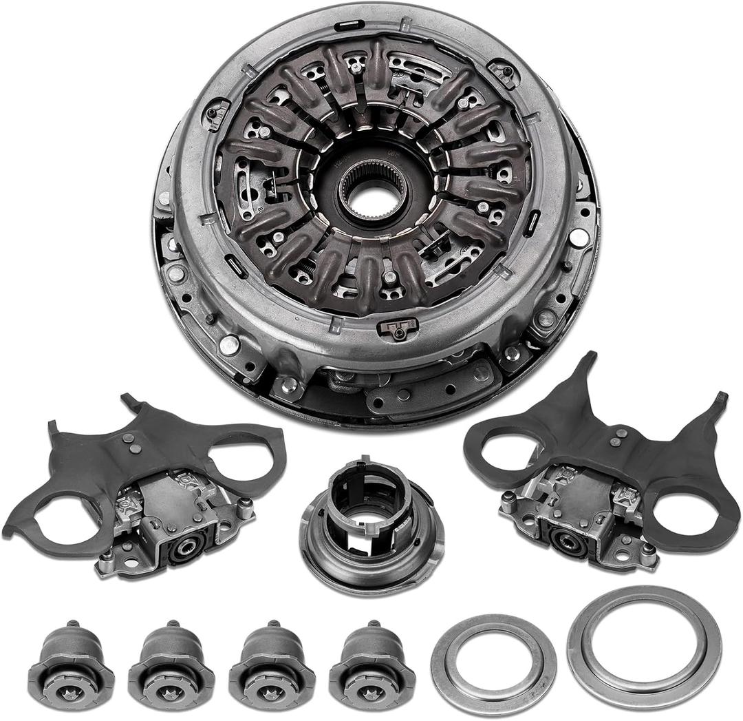 6DCT250 DPS6 Auto Transmission Clutch Kit with Clutch Release Fork Lever Compatible with Dual Ford Focus Fiesta 2011-2019 B-Max 2012-2019 Ecosport 2013-2019, Repalce# 602000800