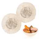 ABuff 2 Pieces Bread Proofing Basket Liner Cloth Cover Baking Dough Basket Cover Natural Rattan Banneton Proofing Sourdough Basket Cloth Liner for Bakery Home Baking (Round, 10 Inch)