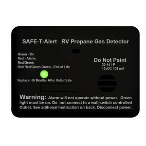 Safe T Alert - Mini LP Gas Alarm - Surface Mount Black - 20-441-P-BL