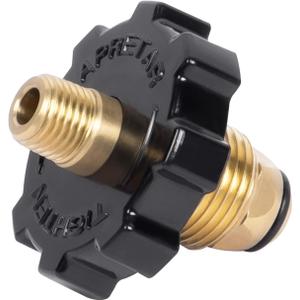 GASPRO Propane Tank Gas Fitting for Regulator and Hose, POL x 1/4" Male NPT, Excess Flow, Solid Brass