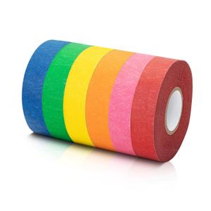 Mr. Pen- Colored Masking Tape, 0.6" x 15 Yards, 6 Pack, Colored Painters & Drafting Tape for Arts and Crafts, Labeling, Marking, Journaling, DIY Projects, Paper Crafts & Home Organization