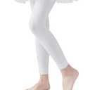 EPEIUS Ballet Tights for Girls Footless Dance Tights Toddler Soft School Stockings Kids Leggings Pantyhose, 3-5T
