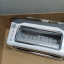 Dash Clear View Toaster - Features Large Window & Extra-Wide Slots - Auto-Shut Off Feature - Bagel Functions, & Seven-Browning Levels - 1-Touch Defrost - White