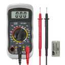CEM Digital Multimeter 600V AC/DC Voltage Meter,Multimeter with Test Leads Backlit LCD,Volt Amp Ohm Transistor Diodes Meter,Audible Continuity and Battery Test,Holster Case