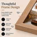 JCJMY 14x16 Picture Frame Rustic Brown for Poster Photo Picture, Horizontal and Vertical Formats for Wall Hanging, 14 x 16 Wall Gallery Poster Photo Frame for 14 by 16 Photos Posters, Rustic Brown