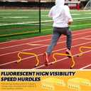Wettarn 12 Pcs 9" Speed Training Agility Hurdles for Athletes Reliable Training Hurdle Plyometric All Purpose Practice Equipment for Soccer Basketball Football