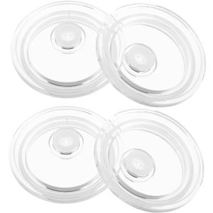 8pcs Silicone Tumbler Lids with Straw Hole Leak-resistant Covers for Jar Water Mugs for Milk Tea and Juice Drinks
