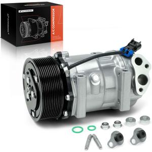 A-Premium Air Conditioner AC Compressor with Clutch Compatible with International Loadstar Base Compressor & International Navistar Any Compressor