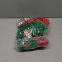 Christmas Girls Elf Costume: 6-Pack Kit Kids Holiday Helper Outfit with Velvet Dress Shoes Hat Belt Sock Ear (X-Large)