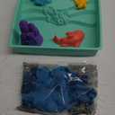 Kinetic Sand, Sandbox Set with 1lb Blue Play Sand, 4 Tools & Molds, Storage, Sensory Toys for Kids Ages 3 and up